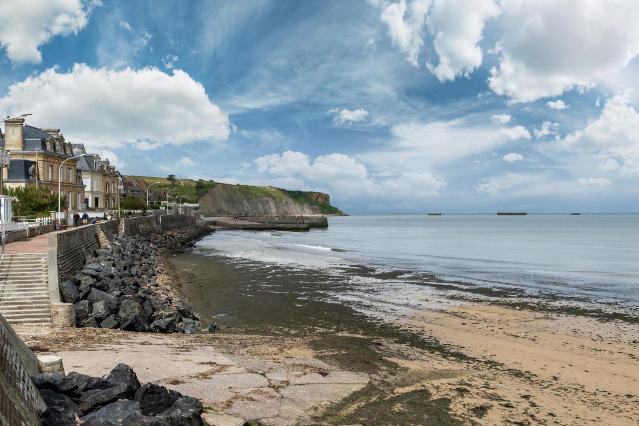 L'Hippocampe - Appt Mezzanine Centre D'Arromanches المظهر الخارجي الصورة